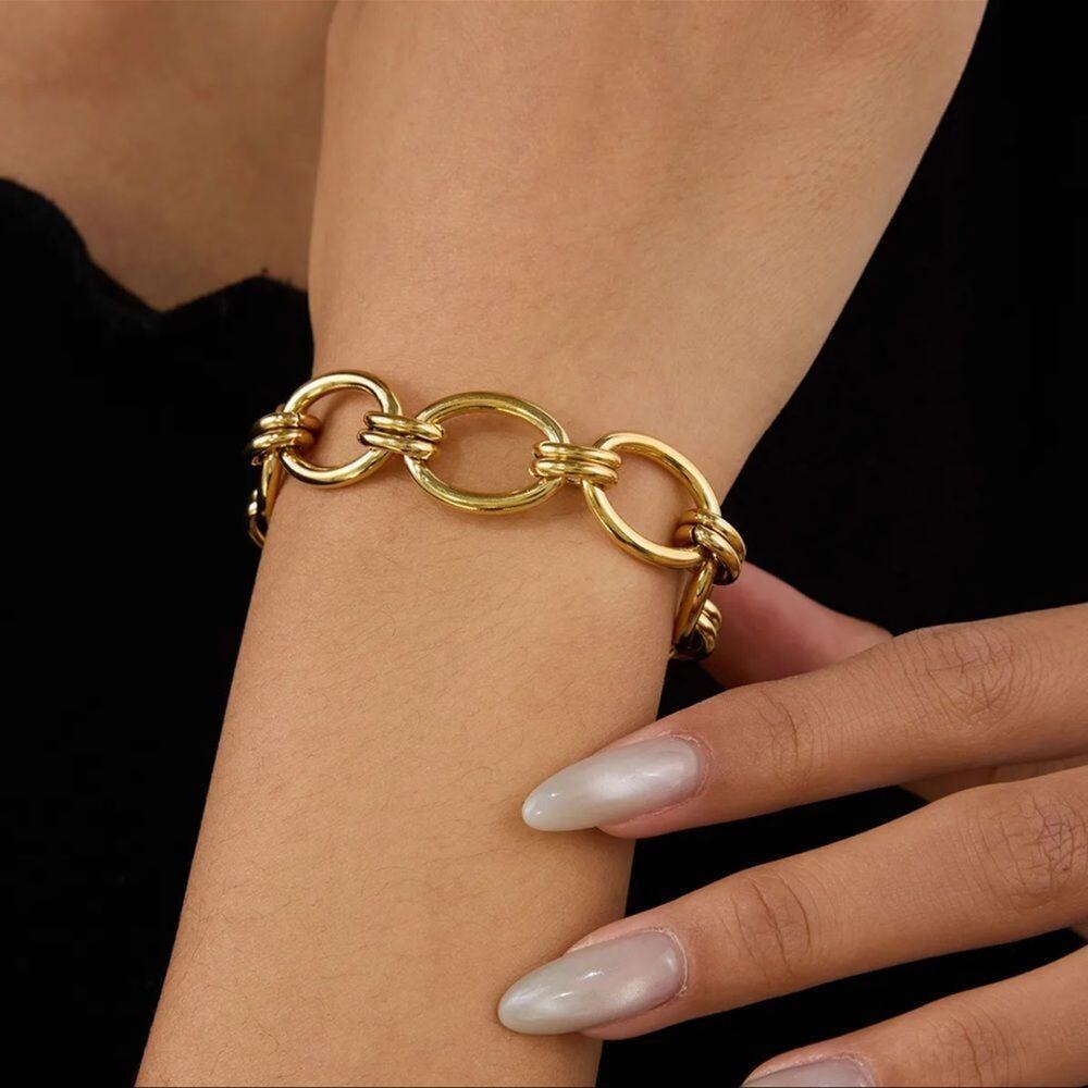 18K Gold Plated Chain Bracelet